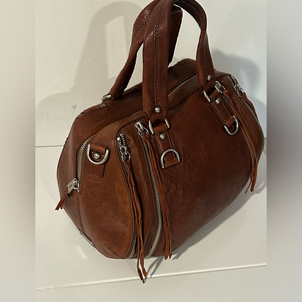 Botkier Brown Leather Satchel Structured hobo Handbag Everyday bag - Picture 7 of 14